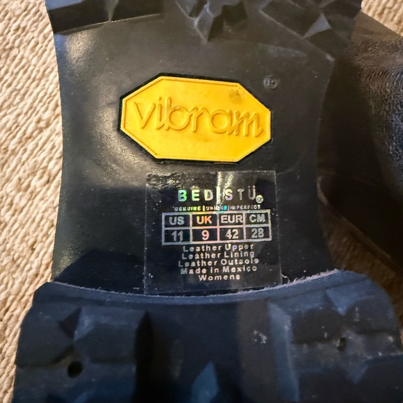 Bed Stu Ankle Boots Women’s Size 11 - Distressed Leather Boots with Vibram Sole - Picture 8 of 8